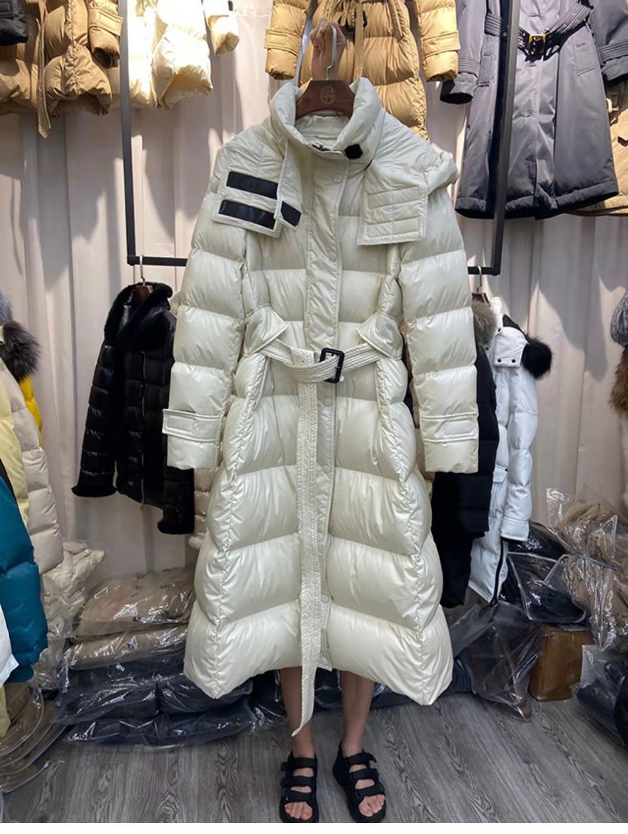 Women's Premium White Duck Down Puffer Jacket