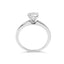 Bague de fiançailles solitaire en diamant cultivé en laboratoire en or blanc 14K - Taille 7