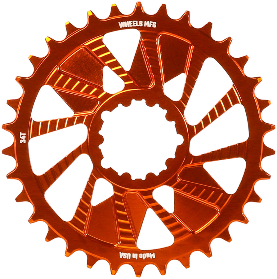 Wheels Manufacturing 34t SRAM Direct Mount Chainring - Naranja
