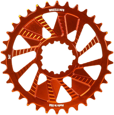 Wheels Manufacturing 34t SRAM Direct Mount Chainring - Orange