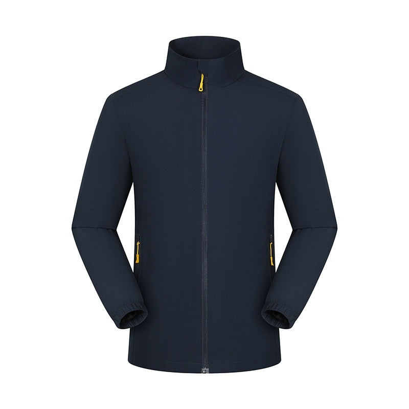 Waterproof Stand Collar Men's Jacket for Work and Leisure
