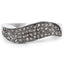 Bague en argent sterling avec diamant champagne de 0,21 carat