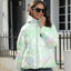 Shiny Surface Cotton Hooded Puffer Jacket
