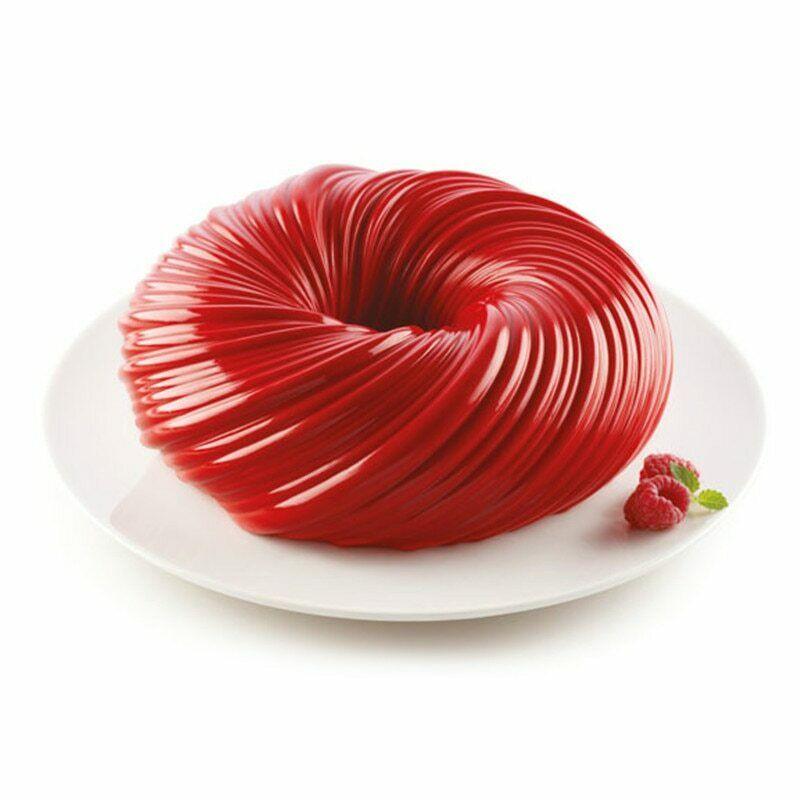 3D Big Swirl Silicone Cake Mould for Baking