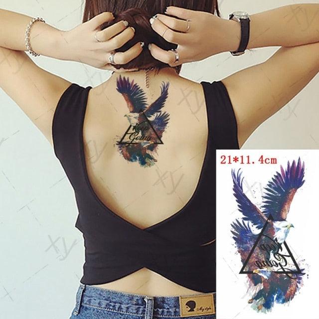 Elegante Calcomanía de Tatuaje Temporal Impermeable de Mariposa 3D