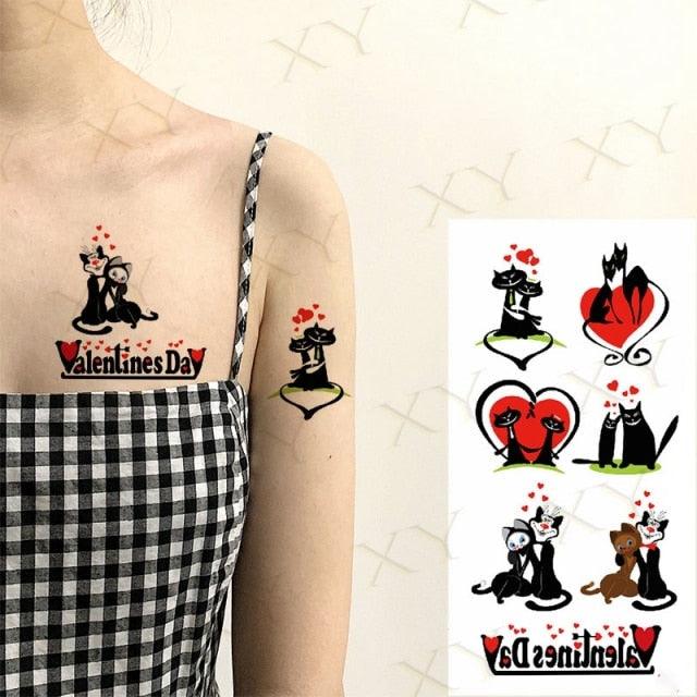 Elegante Calcomanía de Tatuaje Temporal Impermeable de Mariposa 3D