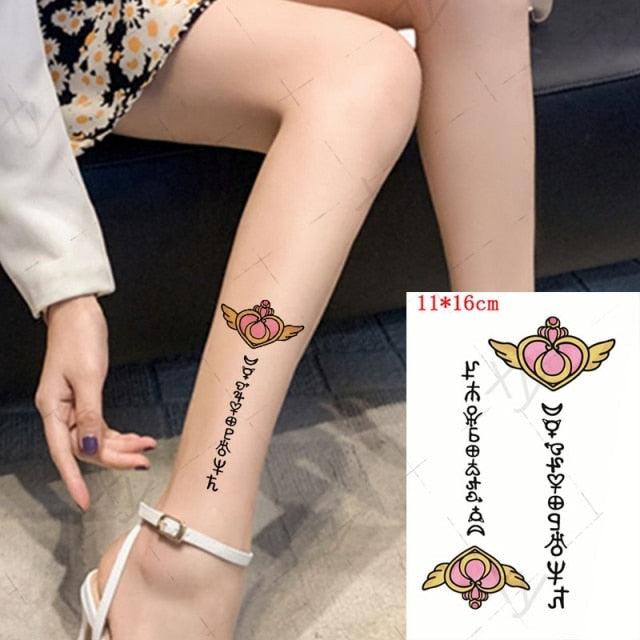 Elegante Calcomanía de Tatuaje Temporal Impermeable de Mariposa 3D