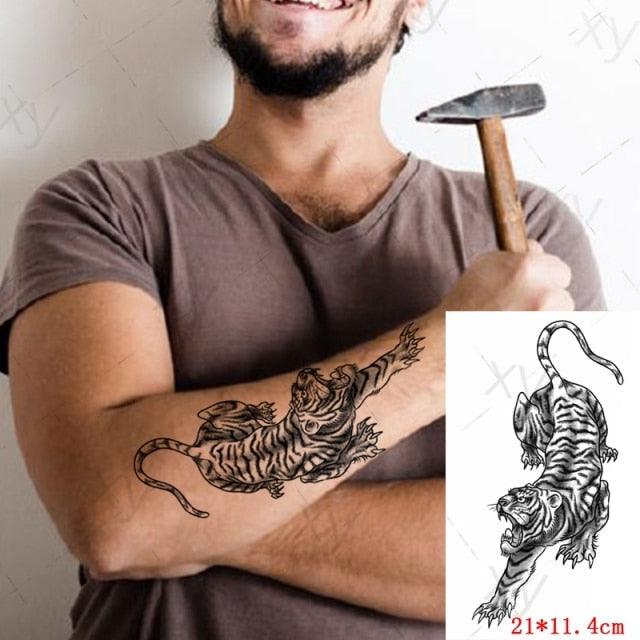 Elegante Calcomanía de Tatuaje Temporal Impermeable de Mariposa 3D