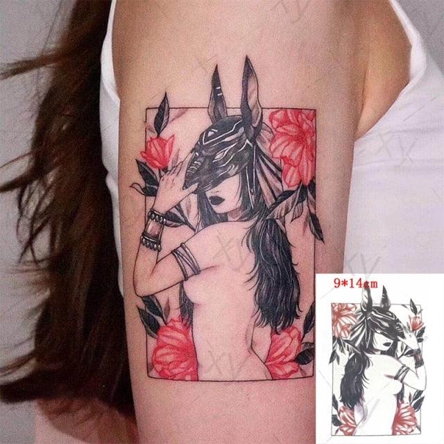 Elegante Calcomanía de Tatuaje Temporal Impermeable de Mariposa 3D