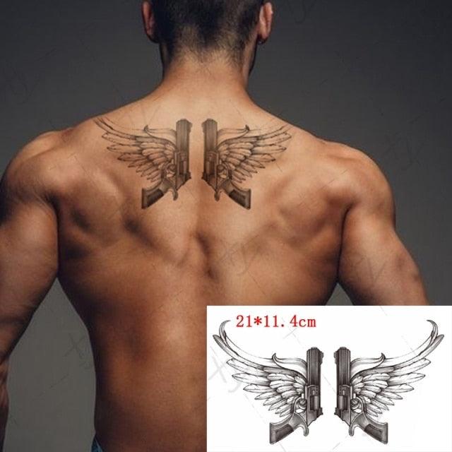 Elegante Calcomanía de Tatuaje Temporal Impermeable de Mariposa 3D