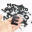 Autocollants en métal 3D personnalisables - Alphabet premium