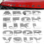 Autocollants en métal 3D personnalisables - Alphabet premium