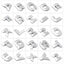 Autocollants en métal 3D personnalisables - Alphabet premium