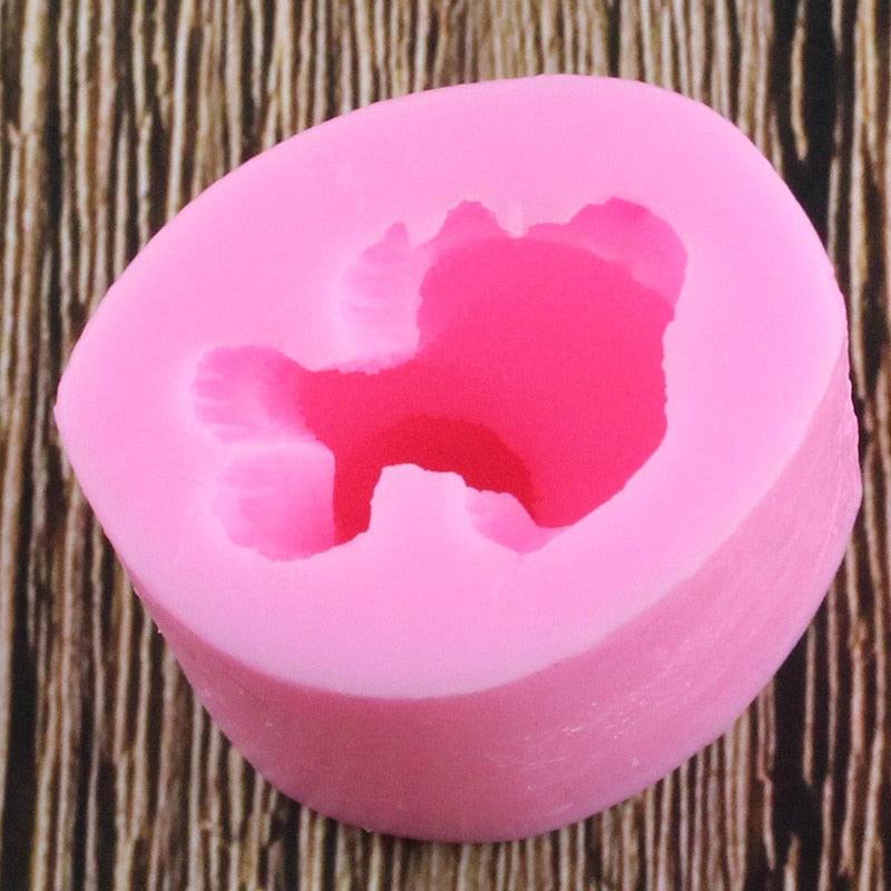 Molde de Silicona de Gato 3D para Decoración de Pasteles y Manualidades