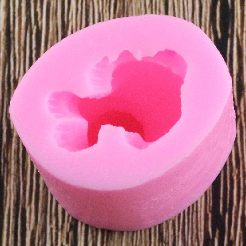 Molde de Silicona de Gato 3D para Decoración de Pasteles y Manualidades