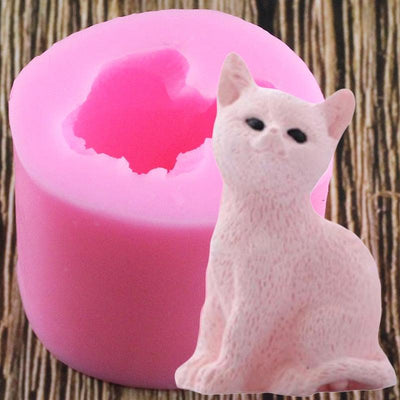 3D Cat Silicone Mold for Cake Decorating and Crafts