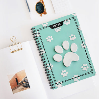 3D Cat Paw Spiral Bound Notebook for Cat Lovers