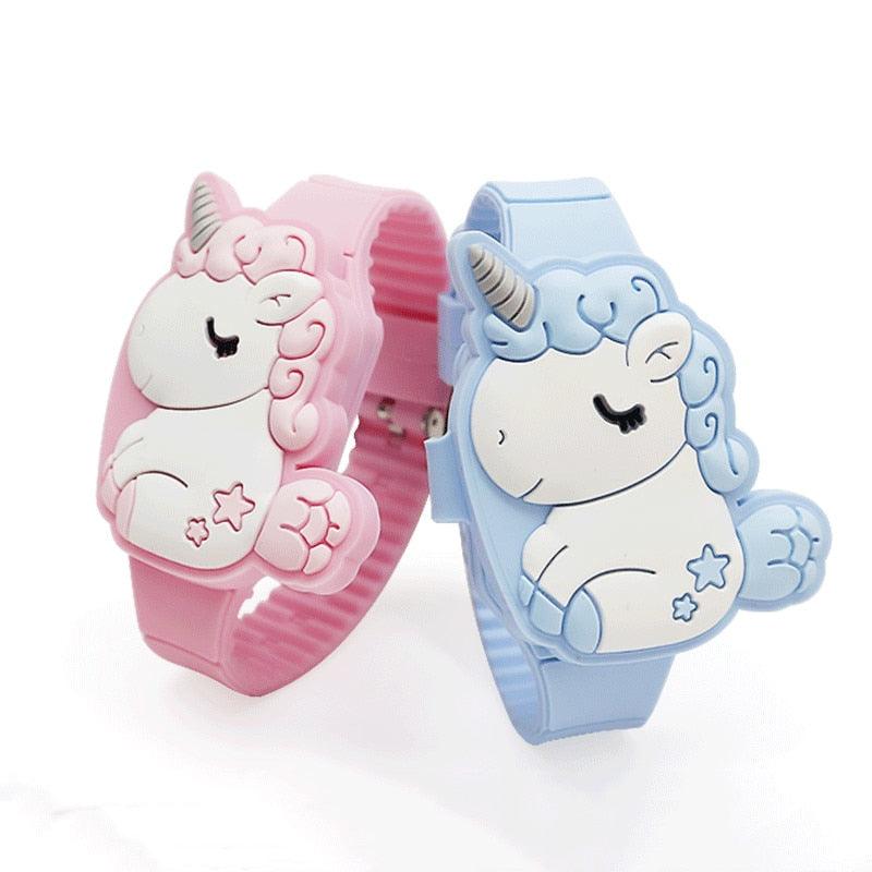 3D Unicorn Kids Watch - Fun LED Silicone Wristwatch