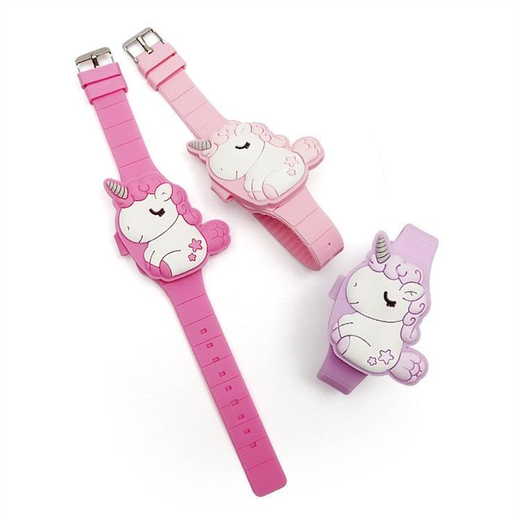 3D Unicorn Kids Watch - Fun LED Silicone Wristwatch