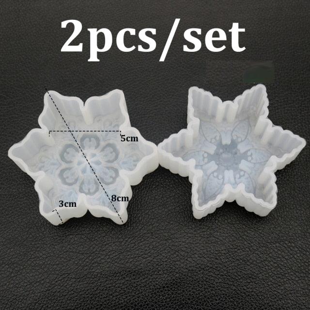 Molde de Silicona para Velas de Árbol de Navidad 3D para Creaciones DIY