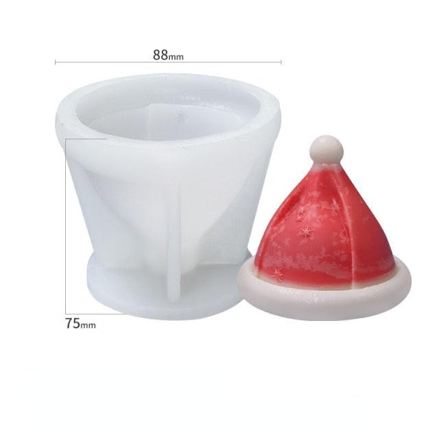 Molde de Silicona para Velas de Árbol de Navidad 3D para Creaciones DIY
