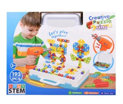 Juguetes de rompecabezas mosaico 3D creativos para un juego imaginativo
