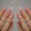 Pointes de Faux Ongles 3D avec Designs en Cœur