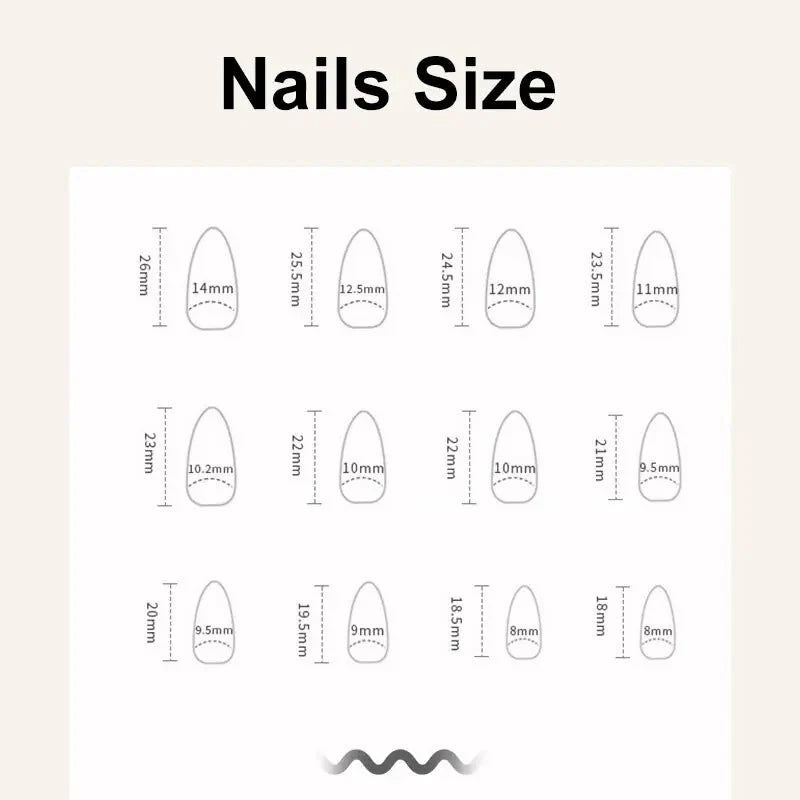 Pointes de Faux Ongles 3D avec Designs en Cœur