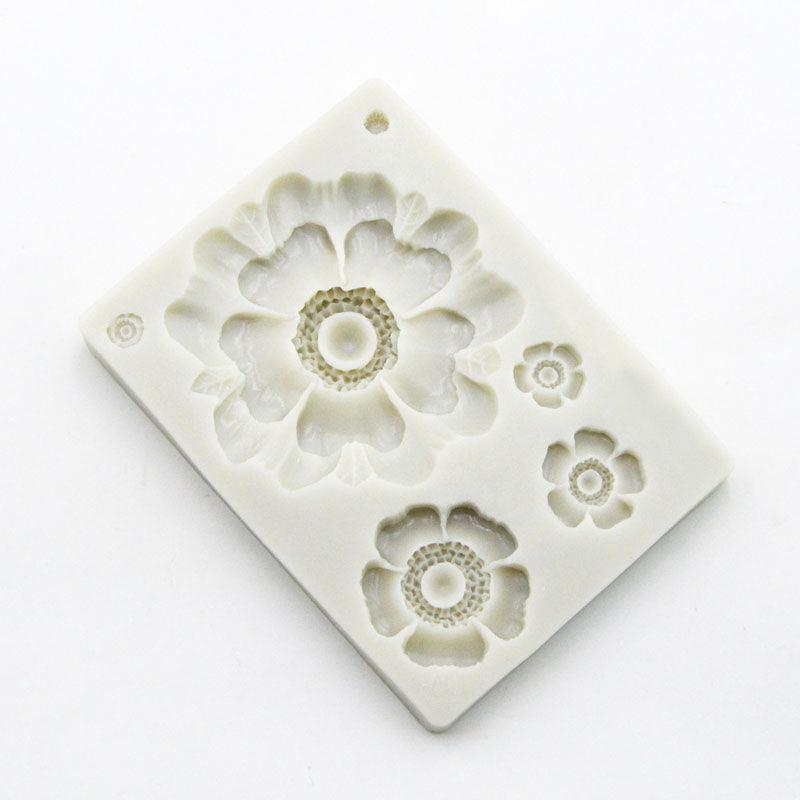3D Flower Shape Silicone Mold for Baking and Crafting