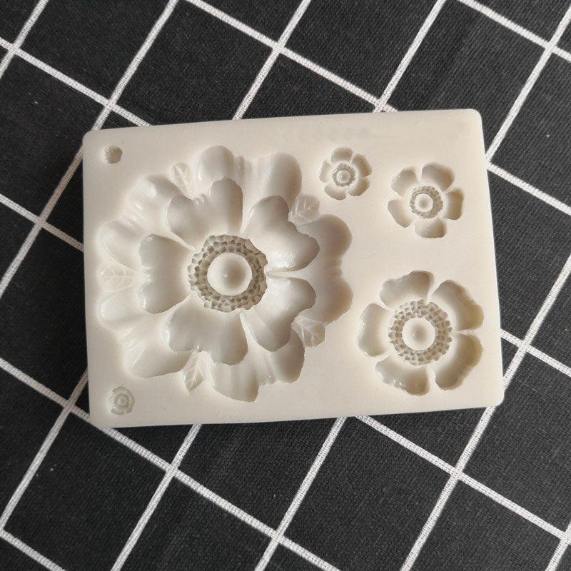 3D Flower Shape Silicone Mold for Baking and Crafting