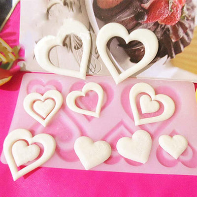 3D Heart Shape Silicone Mold for Baking and Crafts