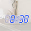 Reloj de Pared Digital LED 3D Grande con Control Remoto