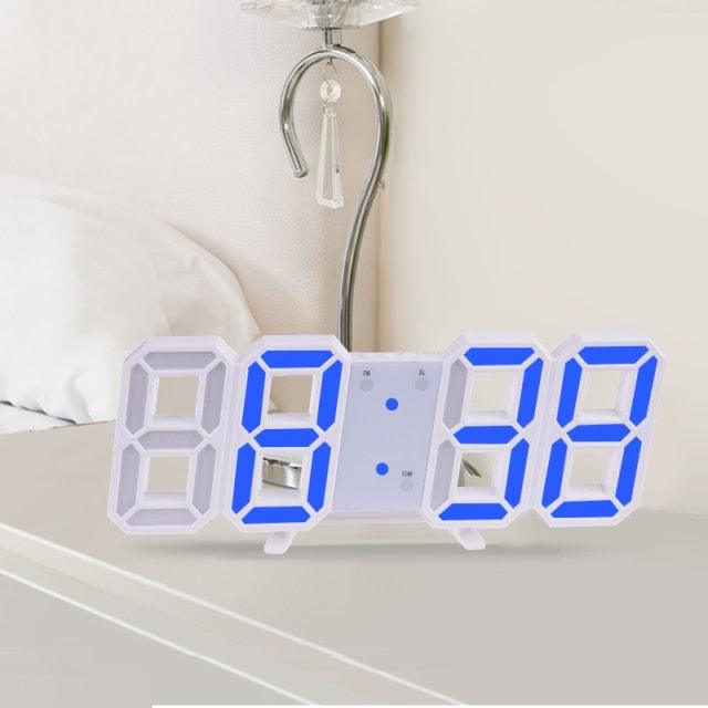 Reloj de Pared Digital LED 3D Grande con Control Remoto