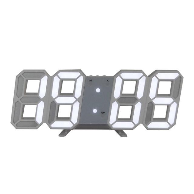 Reloj de Pared Digital LED 3D Grande con Control Remoto