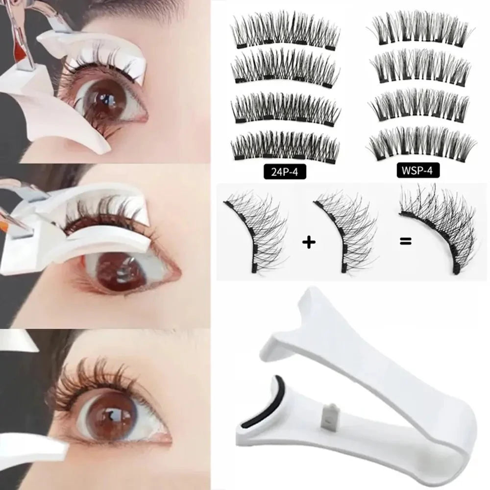 Kit de Pestañas Magnéticas 3D para una Belleza Sin Esfuerzo