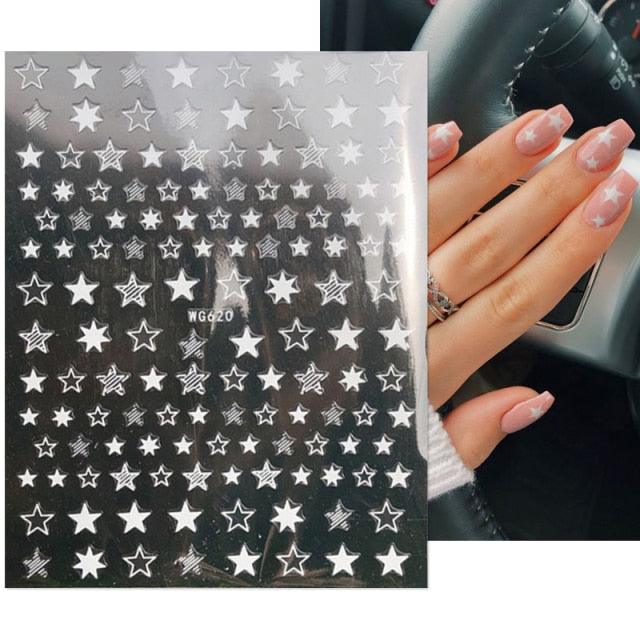 Autocollants d'Art des Ongles 3D Printemps - Designs Fantaisistes