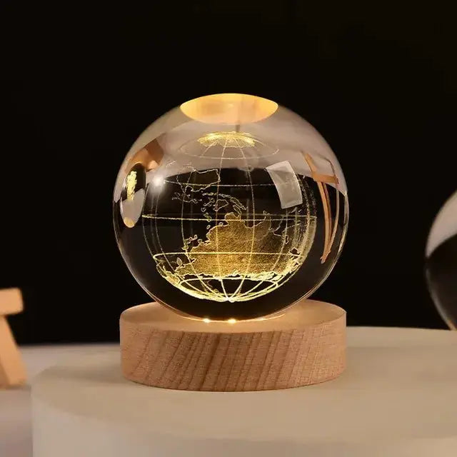 3D Night Crystal Ball - Celestial Home Decor