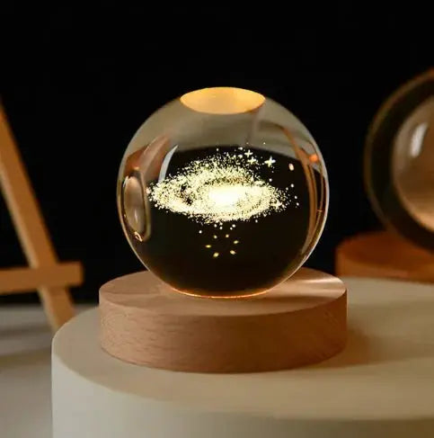 3D Night Crystal Ball - Celestial Home Decor