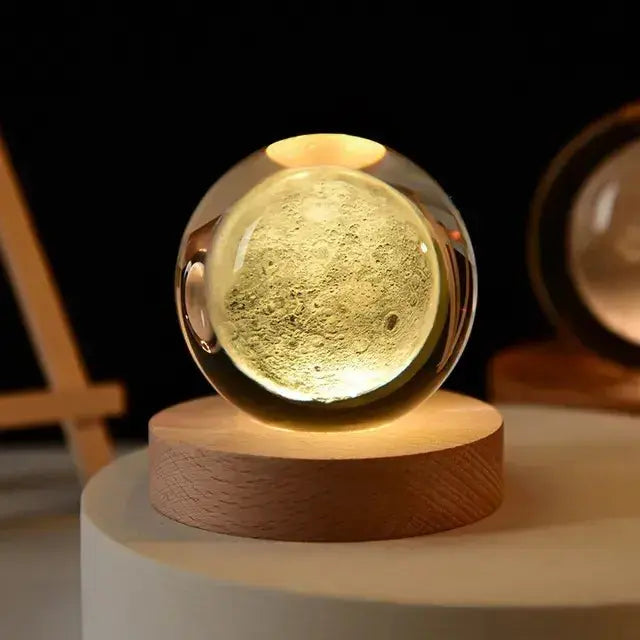 3D Night Crystal Ball - Celestial Home Decor