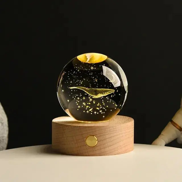 3D Night Crystal Ball - Celestial Home Decor