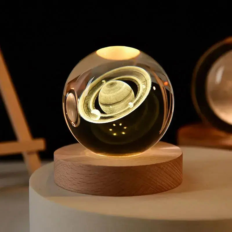3D Night Crystal Ball - Celestial Home Decor