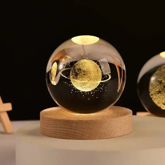 3D Night Crystal Ball - Celestial Home Decor