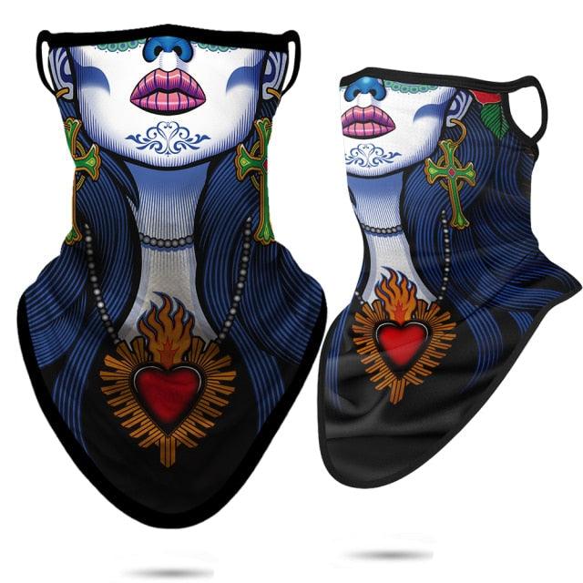 3D Punisher Army Neck Gaiter - Stylish Outdoor Face Cover