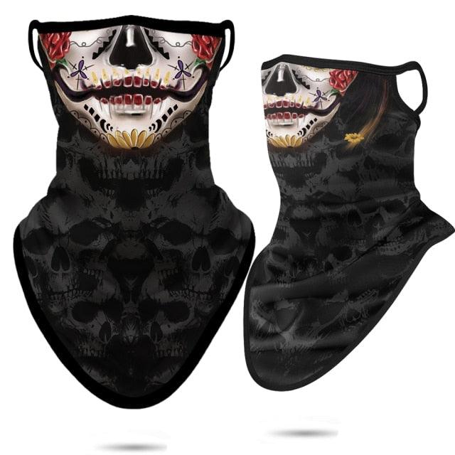 3D Punisher Army Neck Gaiter - Stylish Outdoor Face Cover