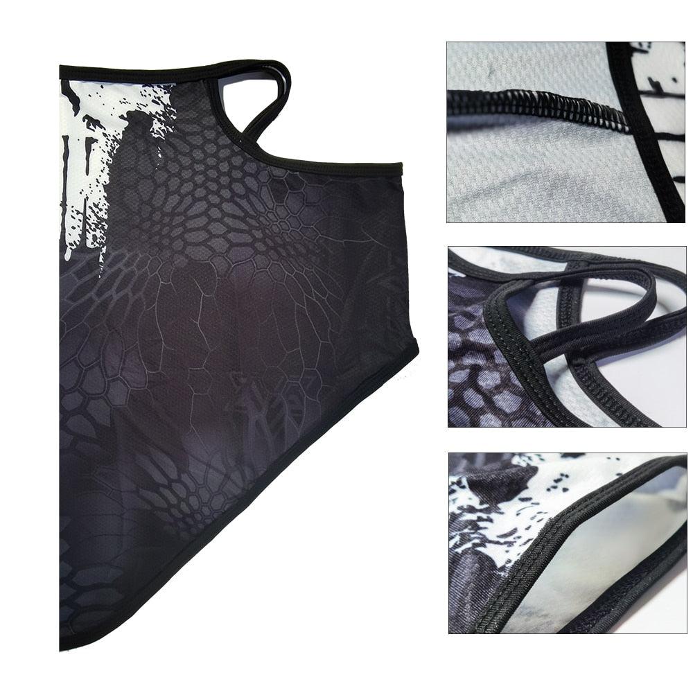 3D Punisher Army Neck Gaiter - Stylish Outdoor Face Cover