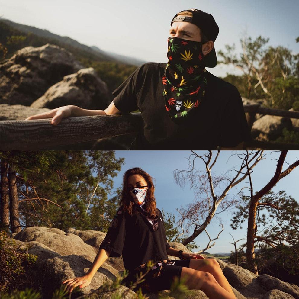 3D Punisher Army Neck Gaiter - Stylish Outdoor Face Cover