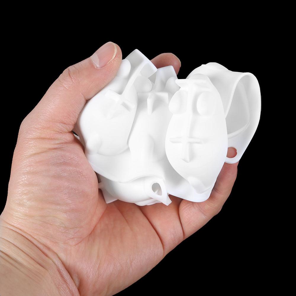 3D Rabbit Shape Silicone Cake Mold - 6-Cavity Bakeware