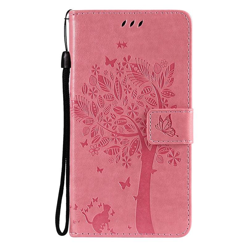 Coque en cuir flip 3D Tree pour iPhone 13/12 Mini