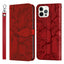 Coque en cuir flip 3D Tree pour iPhone 13/12 Mini