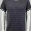 Men's Plus Size Textured Round Neck Contrast Trim T-Shirt